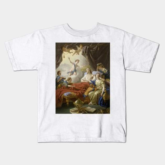 Allegory on the Death of the Dauphin by Louis-Jean-Francois Lagrenee Kids T-Shirt by Classic Art Stall